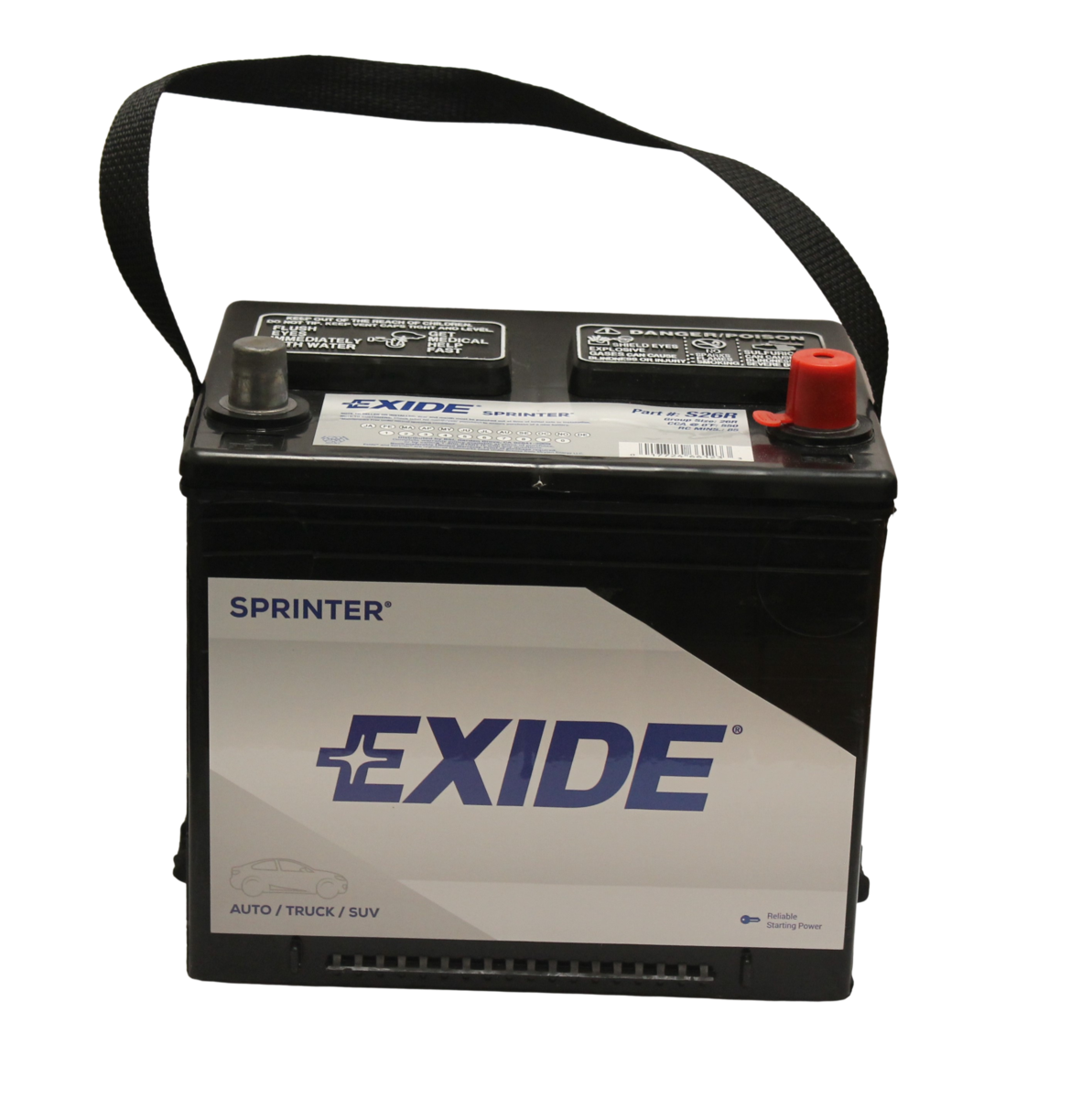 EXIDE GROUP 26R BATTERY 12V 550 CCA 85 MIN RC S26R 26RC W26R60
